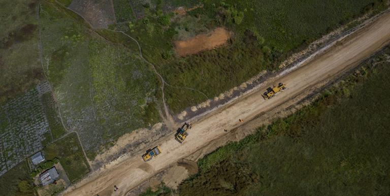 Satellite imagery can be harnessed to monitor road quality. Photo credit: ADB. 
