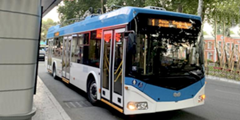 The road transport sector of Dushanbe is responsible for around 3% of the Tajikistan’s total greenhouse gas emissions. Photo credit: Grütter Consulting.
