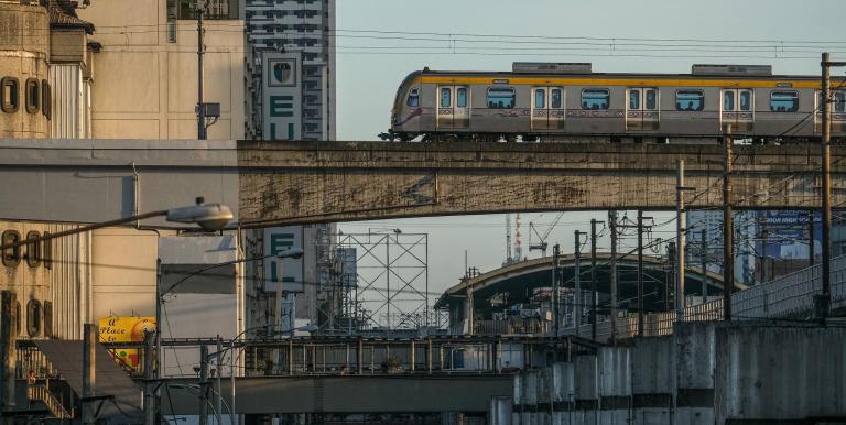 The South Commuter Railway will link to the three light rail transit lines in Metro Manila. Photo credit: Asian Development Bank.