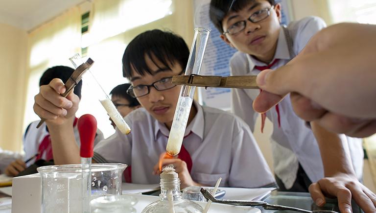 Integrating engineering and technology with science, mathematics, and even with art classes equips students with the skills to solve real-world problems. Photo credit: ADB.