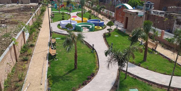 The green park community-led project in Sialkot, Pakistan. Photo credit: ADB TA 9329.