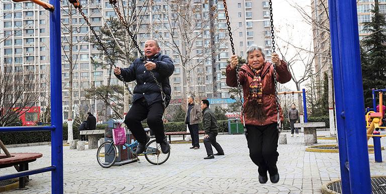 One of the demographic challenges faced by the People's Republic of China is an aging population, which has significant economic impacts. Photo credit: ADB.