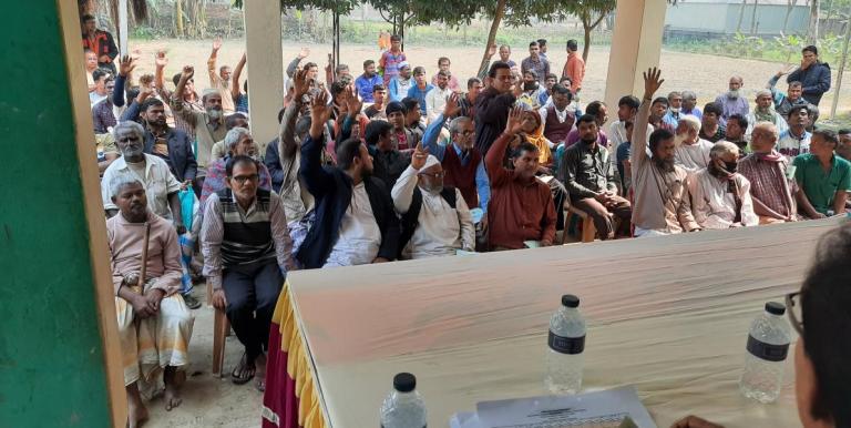 Collaborative dialogue with communities helps shape inclusive relocation solutions. Photo credit: ADB.