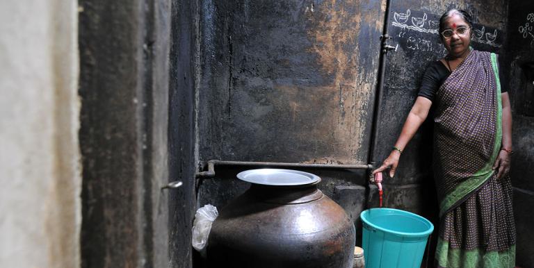 Access to water and latrines gives women privacy and safety. Photo credit: ADB. 