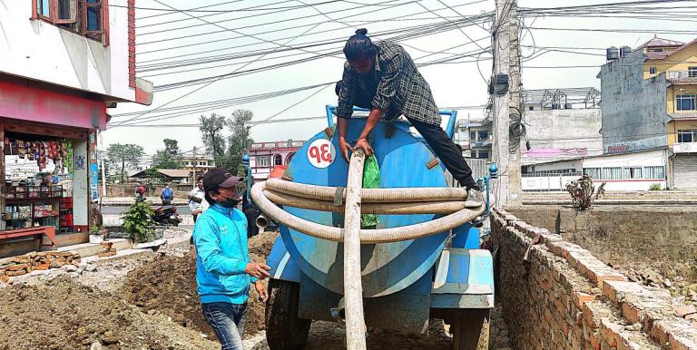 Pandemics highlight the need to better the working conditions of sanitation workers who are highly vulnerable to health risks. Photo credit: ADB.