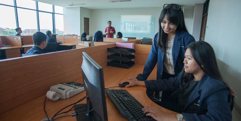 To address the issue of lack of awareness of cloud services, cloud technology should be presented early on in educational settings to promote familiarity and skills development. Photo credit: ADB.