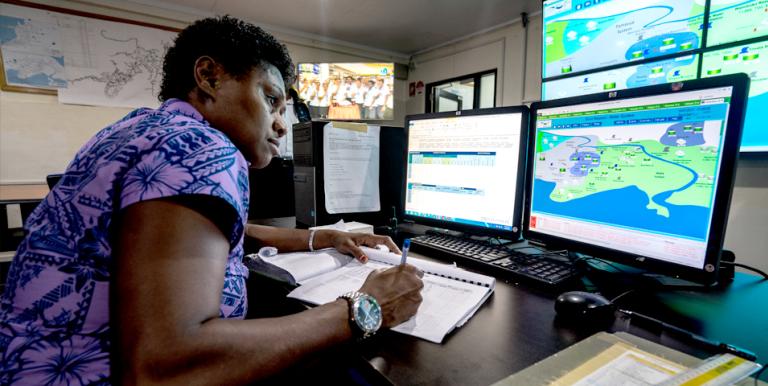 Water utilities can create a digital model of their water distribution network and install sensors to monitor their operation and collect real-time data. Photo credit: ADB.