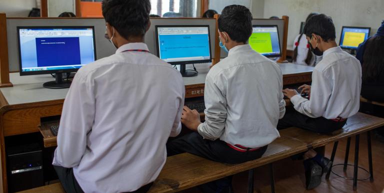 Developing a methodology and online platform to assess secondary education are part of ADB and the Kazakhstan government’s joint efforts to find innovative solutions for capacity development. Photo credit: ADB.