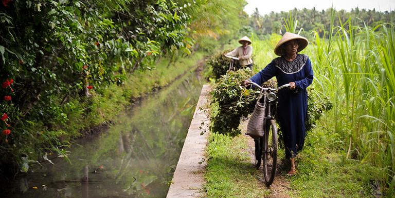 Value addition in agribusiness may be integrated into different stages of the value chain, including the transportation of produce. Photo credit: ADB.