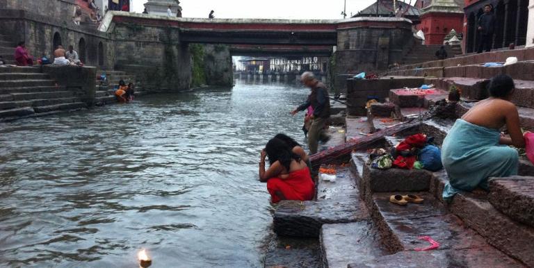 The Bagmati River flows through Kathmandu Valley, providing drinking water to the capital. It is considered holy by the people of Nepal. Photo credit: ADB.