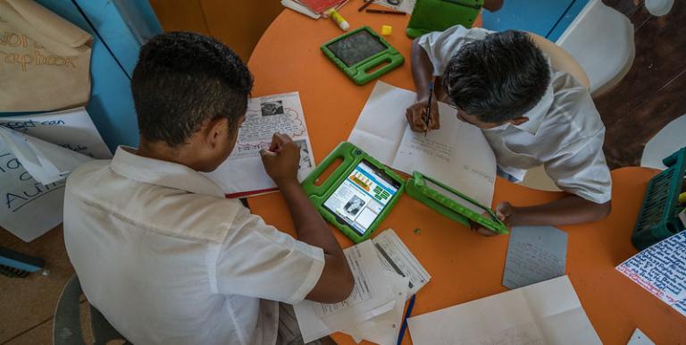 Poor students without access to a reliable internet service or device are more disadvantaged than before. Photo credit: ADB. 