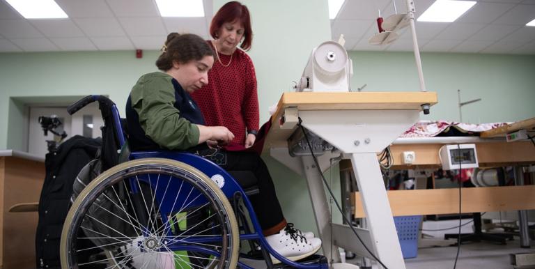 Women and girls with disabilities usually experience gender inequality, sexism, and stereotyping, and disability exclusion. Photo credit: ADB.