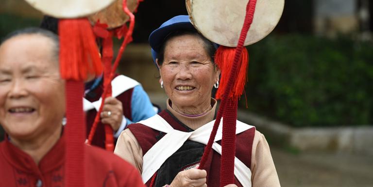 Research indicates that the PRC's rural pension scheme increases financial independence and geographic flexibility in intergenerational families. Photo credit: ADB.