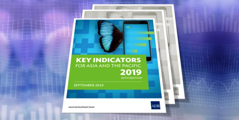 Cover page of the Key Indicators for Asia and the Pacific 50th edition. Photo credit: ADB.