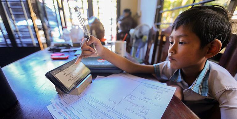 The COVID-19 pandemic has shown the importance of education technology in curriculum delivery and student assessment. Photo credit: ADB.