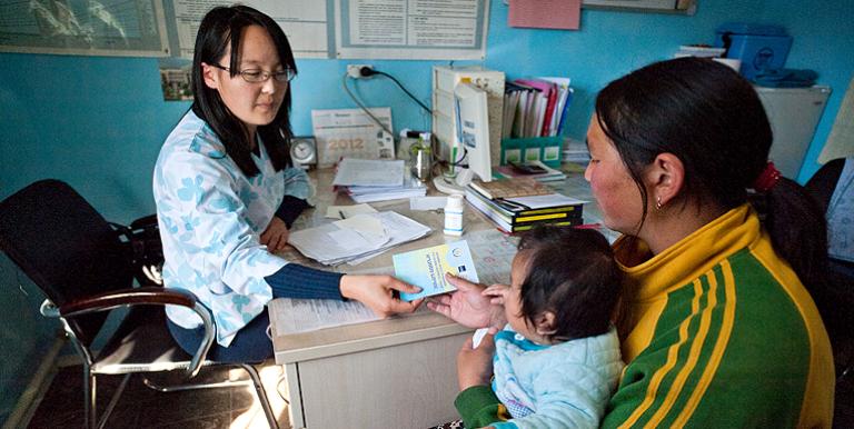 Out-of-pocket medical expenses in Mongolia include the cost of diagnostic services. Photo credit: ADB.