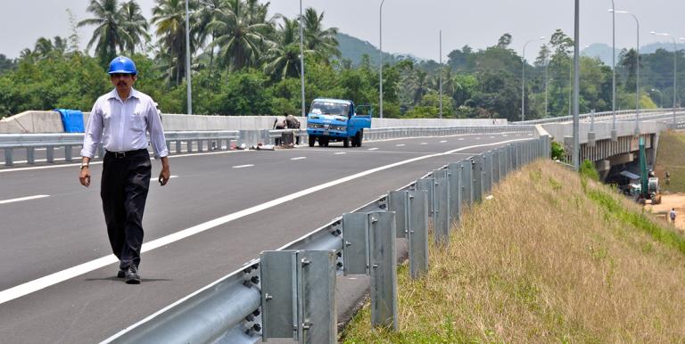 Sri Lanka's public investment ratio is skewed heavily towards physical infrastructure development. Photo credit: ADB. 