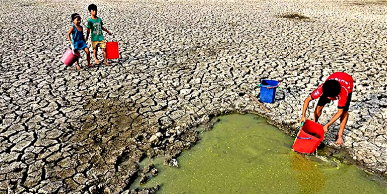 Water shortage brought by drought is one of the direct results of climate change. (Photo by: Arturo De Vera, Jr.)